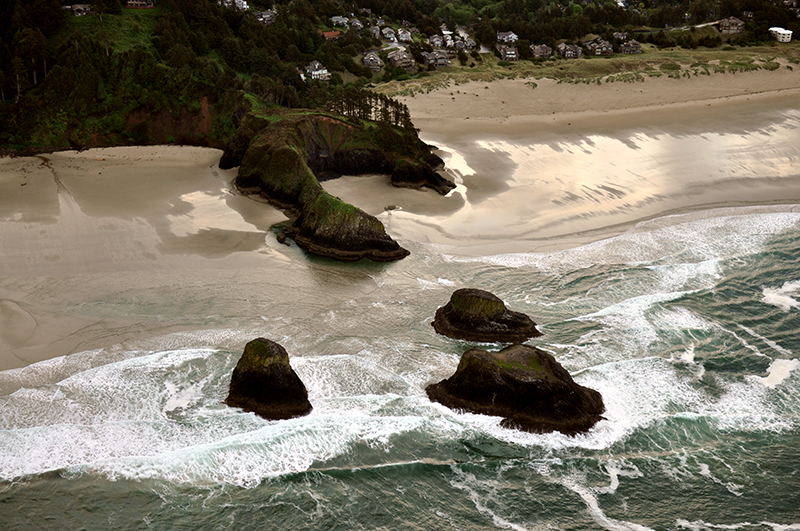 Aerial view of Chapman Point from the northwest