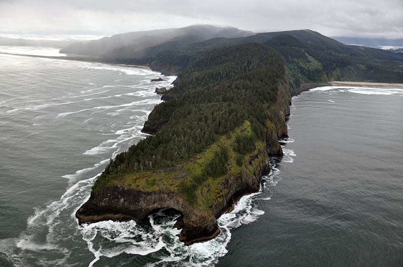 Aerial view of Cape Lookout from the west